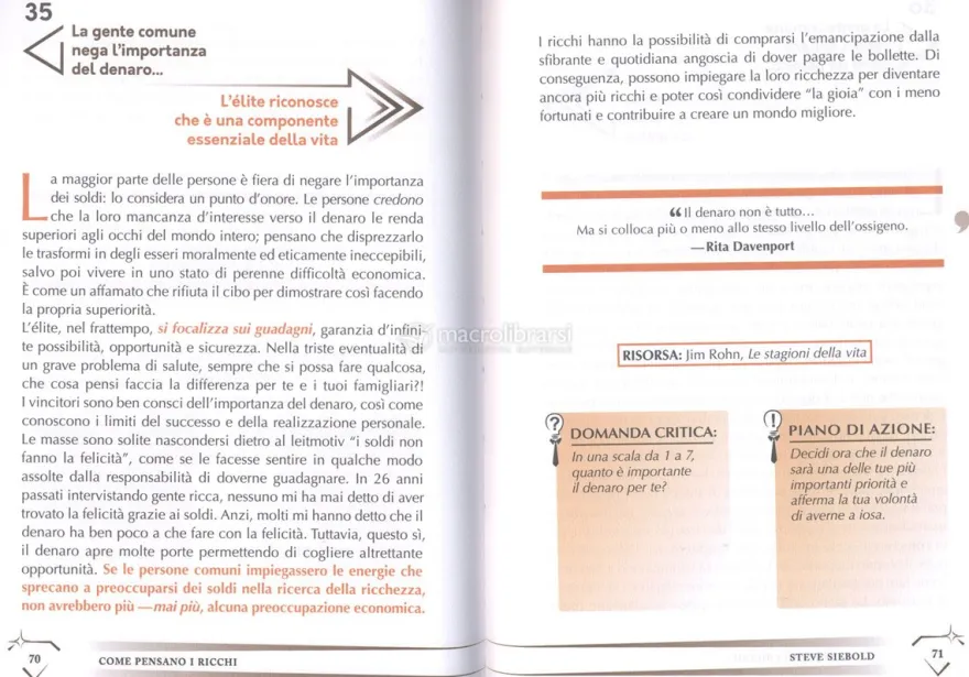 Come Pensano i Ricchi