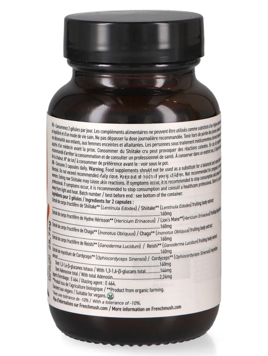 Complexe 5 Champignons Bio - Capsule