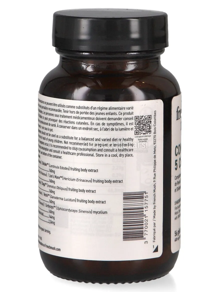 Complexe 5 Champignons Bio - Capsule