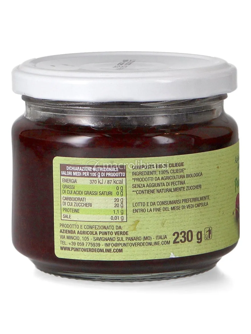 Composta 100% Ciliegie Bio