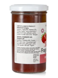 Composta di Fragole e Rabarbaro Bio