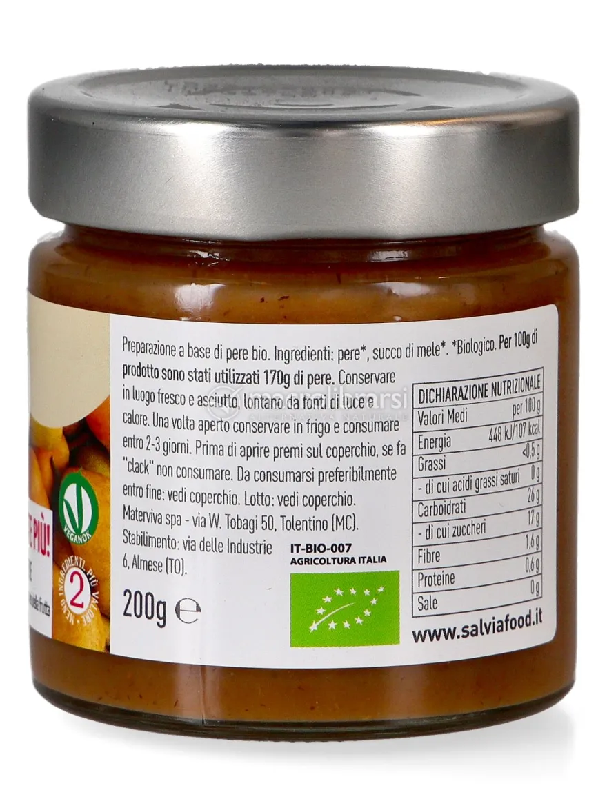Composta di Pere Bio - Frutta e Niente Più!