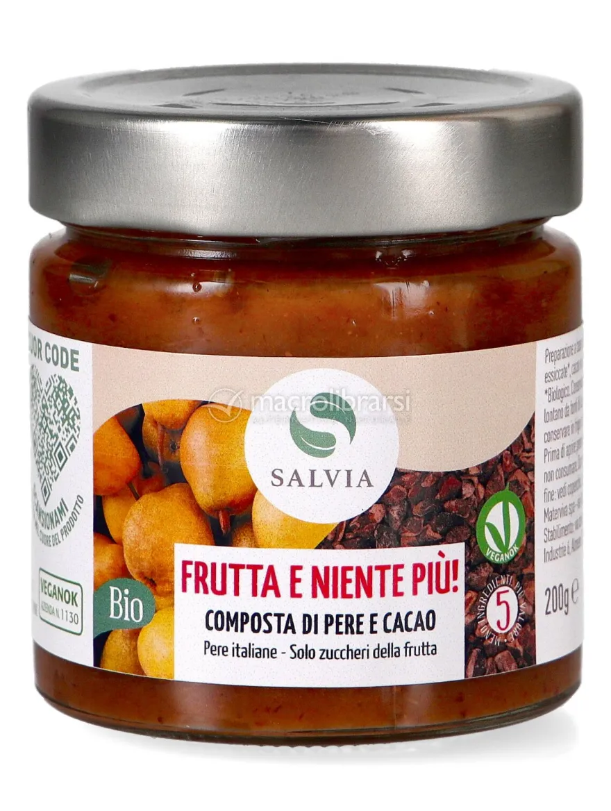 Composta di Pere e Cacao Bio - Frutta e Niente Più!