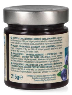 Composta 100% Mirtilli Neri Bio - Senza Zuccheri Aggiunti