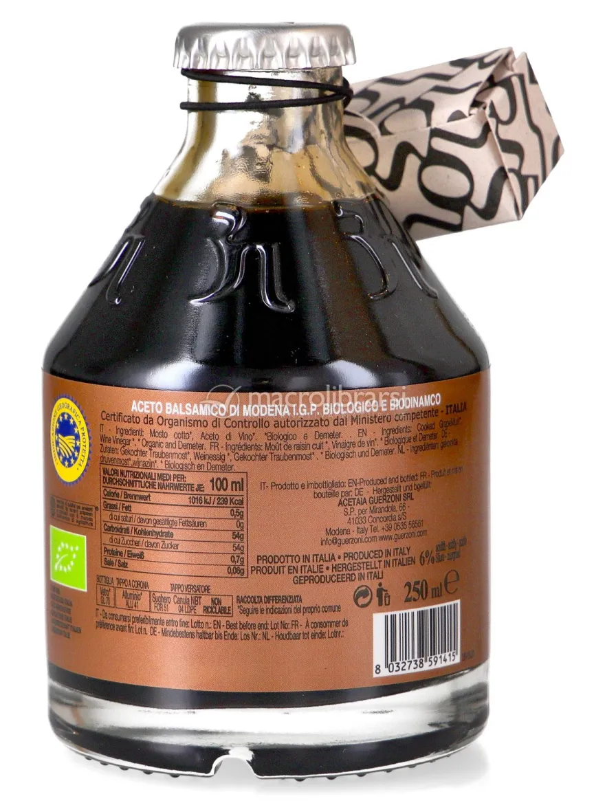 Condimento con Aceto Balsamico di Modena IGP Bio - Bronzo - 250 ml