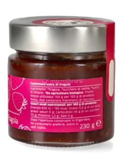 Confettura Extra di Fragola Bio - 230 g