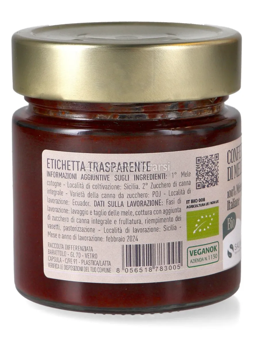 Confettura Extra di Mele Cotogne Bio