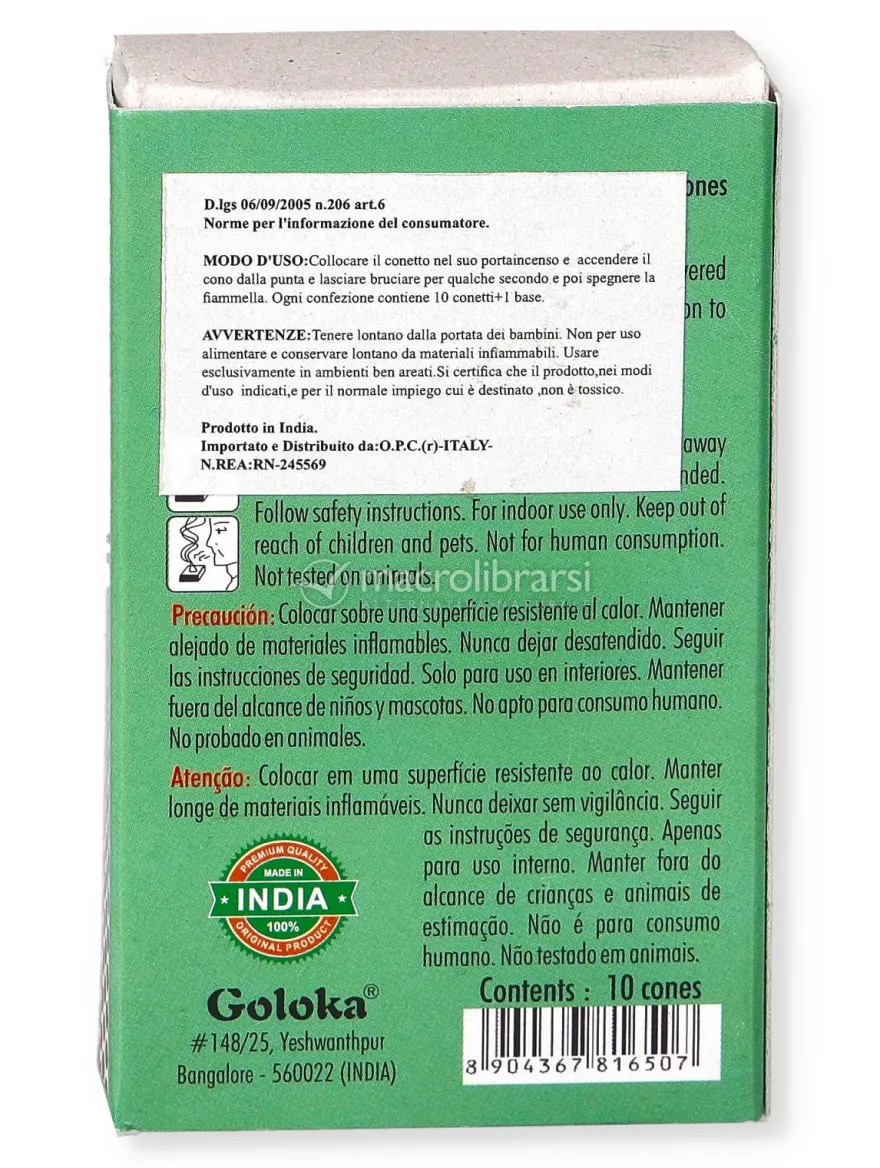 Coni di Incenso - Goloka® Retrò - White Sage - 10 Coni