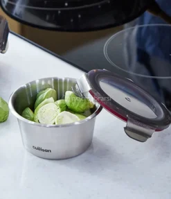 Contenitore Tondo in Acciaio Inox - Flora - 410 ml