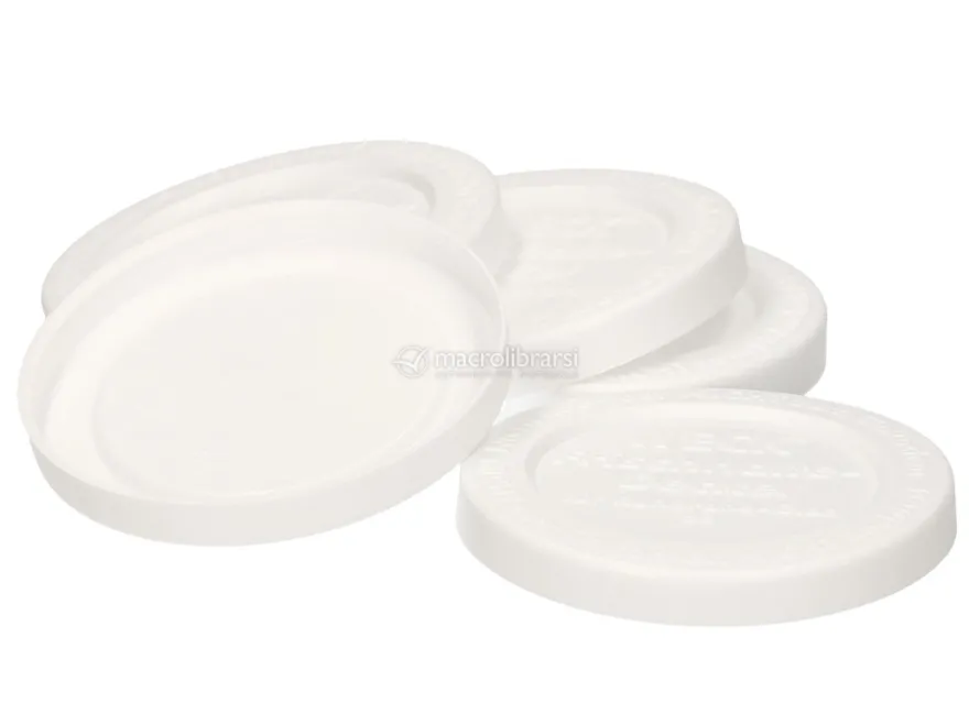 Coperchio Bianco 60mm - Confezione Da 5 Pezzi
