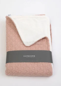 Coperta Culla Honey in Bambu Organico - Rosa