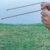 Coppia di Bacchette da Rabdomante in Ottone e Sughero