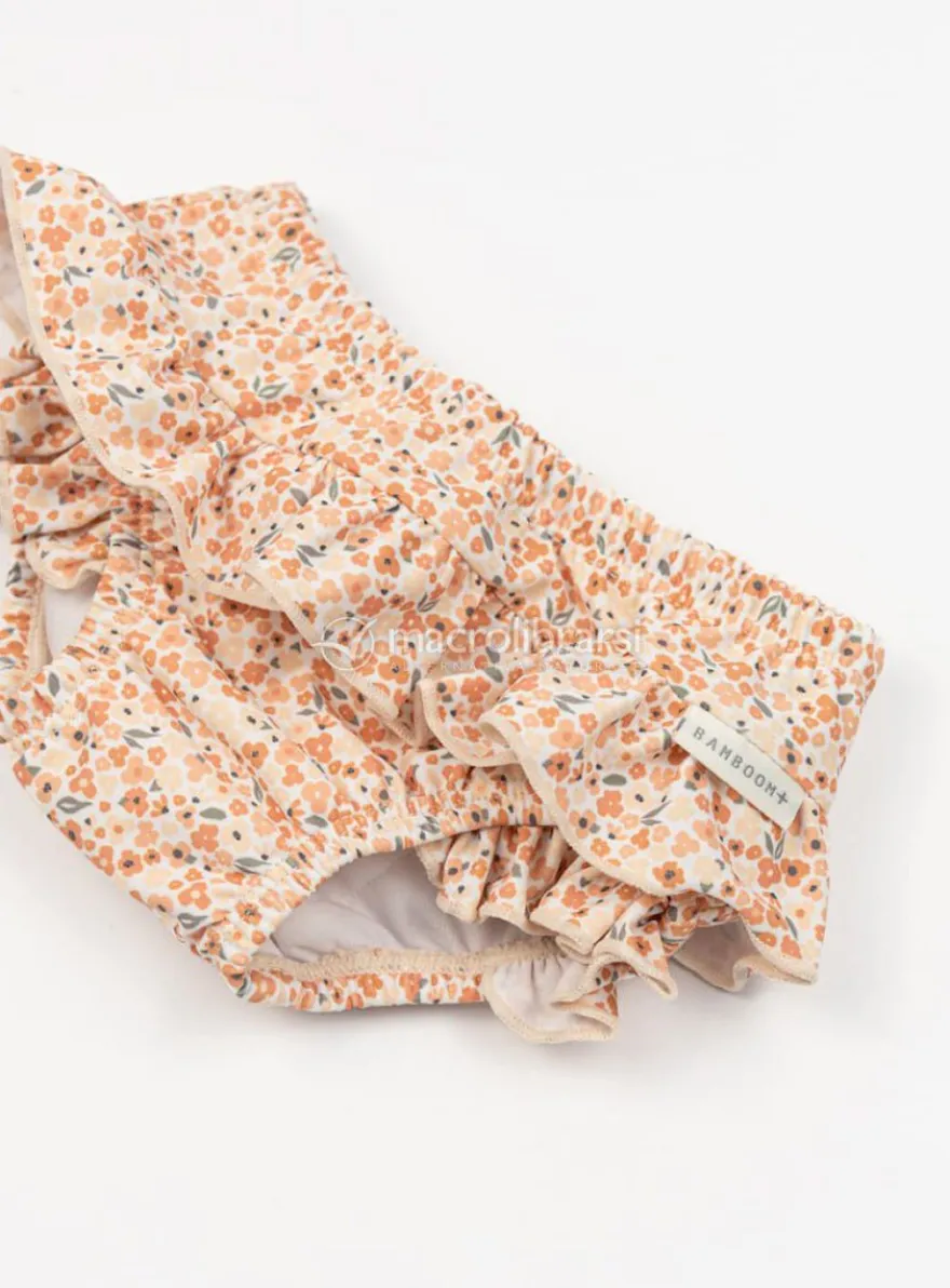 Costume Contenitivo Protezione UV50+ - Rosy Garden - 3/6m
