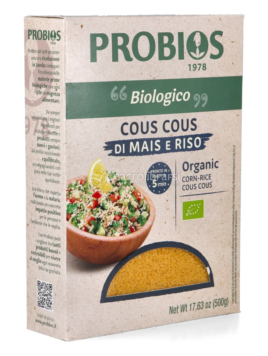 Cous Cous di Mais e Riso Biologico