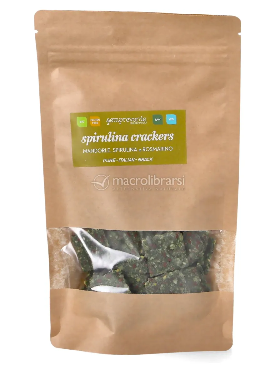 Cracker con Spirulina e Germogli di Grano Saraceno
