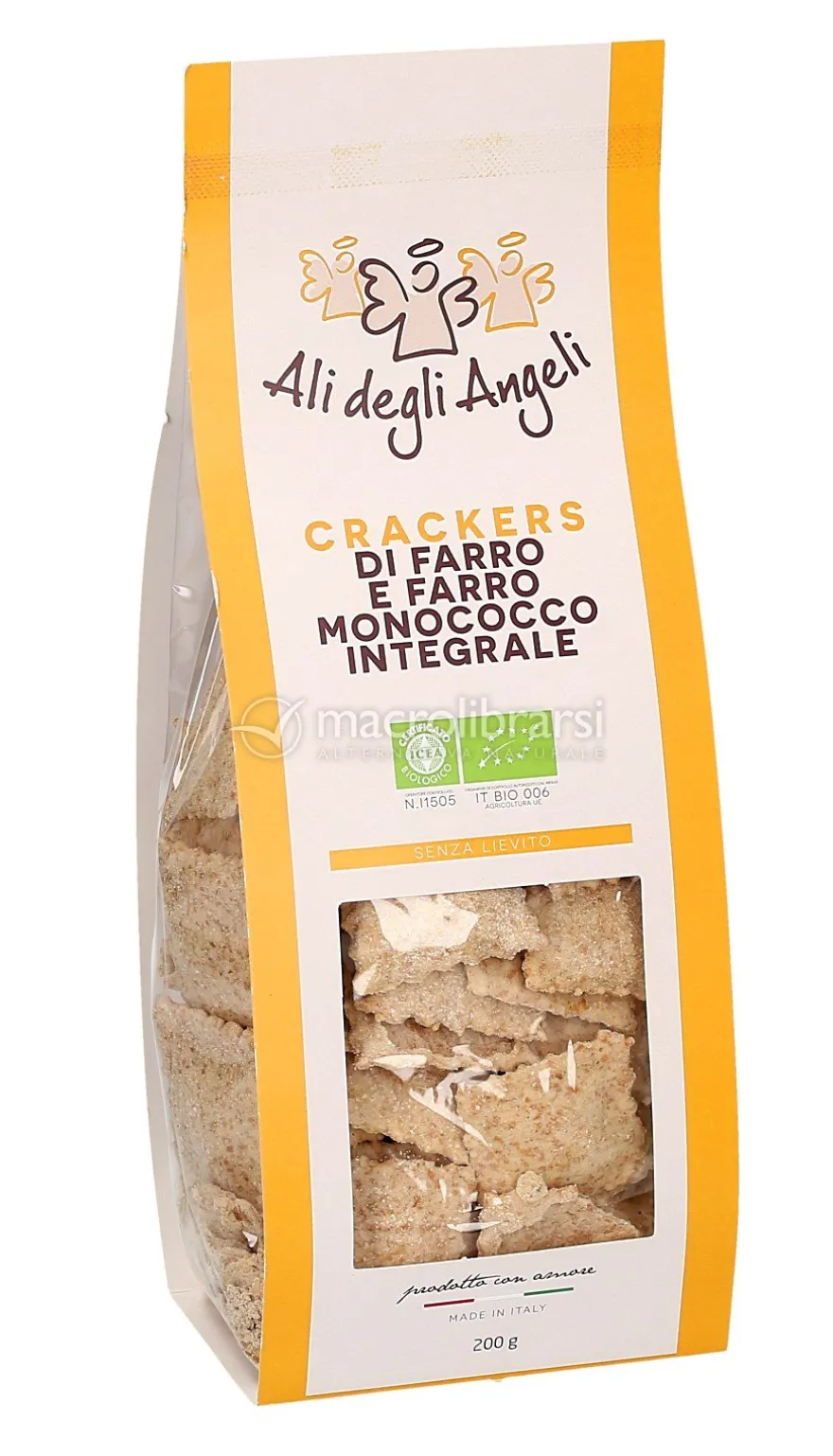 Crackers di Farro e Farro Monococco Integrale