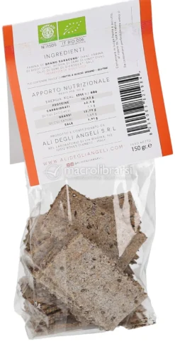 Crackers di Grano Saraceno e Riso con Semi di Lino