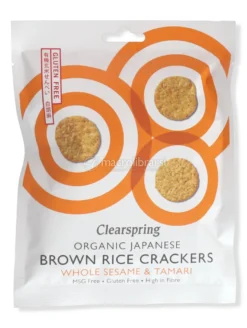 Crackers di Riso Integrale Giapponesi al Sesamo Bio