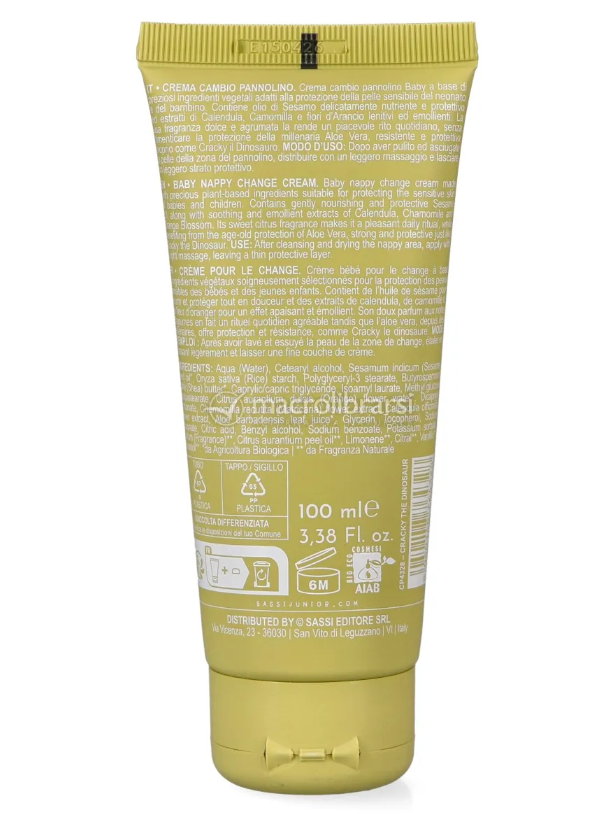 Crema Cambio Pannolino Bio Dinosauro Cracky