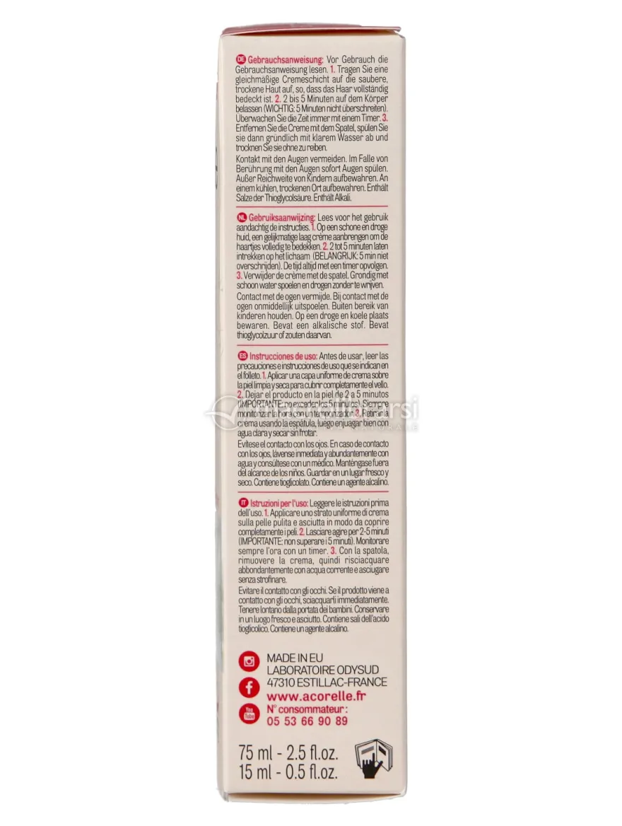 Crema Depilatoria Viso e Zone Sensibili