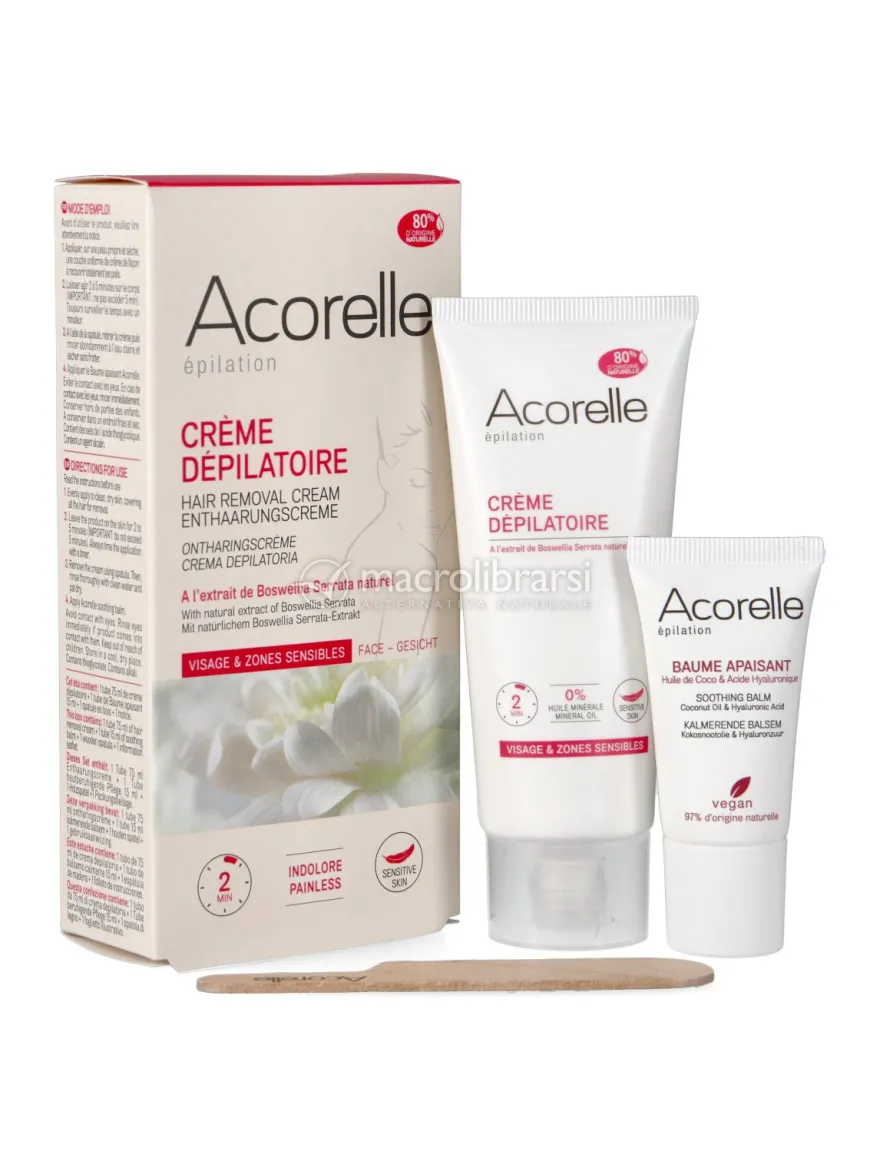 Crema Depilatoria Viso e Zone Sensibili