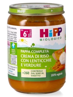 Crema di Riso con Lenticchie e Verdure Bio