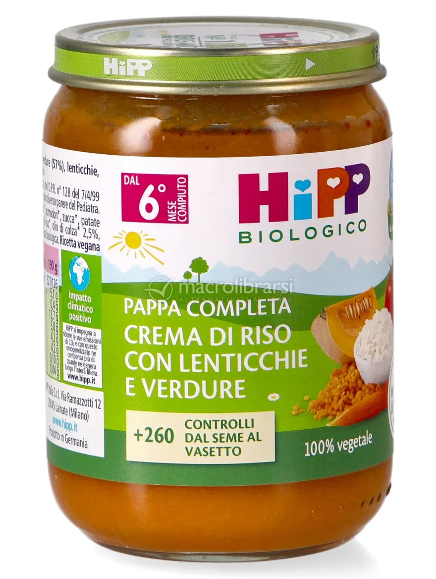 Crema di Riso con Lenticchie e Verdure Bio