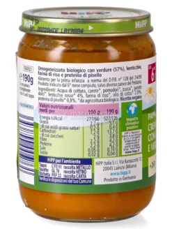 Crema di Riso con Lenticchie e Verdure Bio