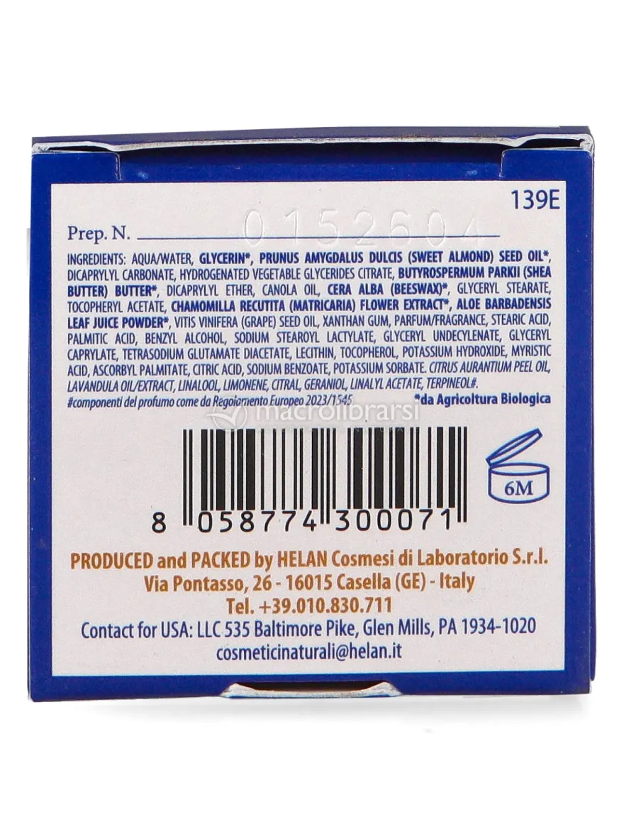 Crema Emolliente Idratante Rinfrescante