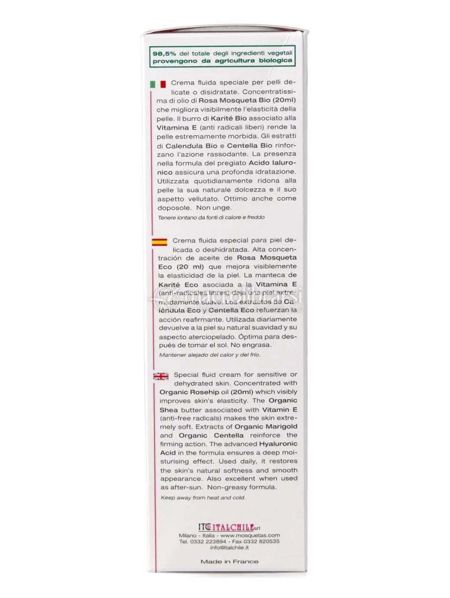 Crema Fluida Corpo alla Rosa Mosqueta