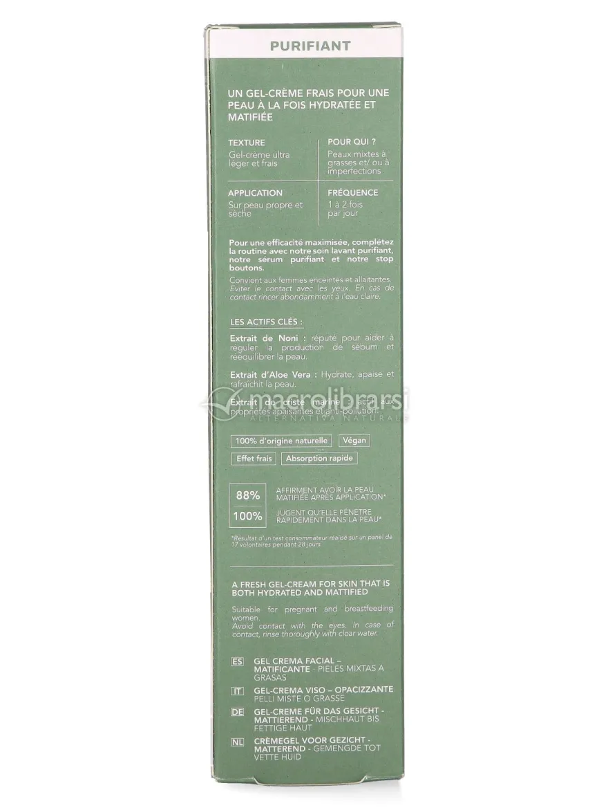 Crema Gel Viso Opacizzante
