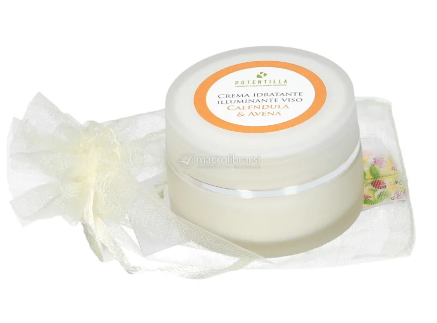 Crema Idratante Illuminante Viso Calendula e Avena - 15 ml