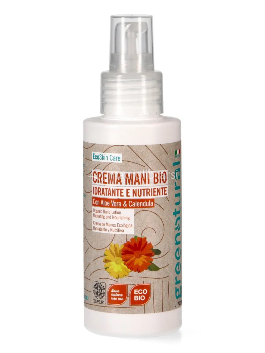 Crema Mani Idratante e Nutriente con Aloe Vera e Calendula
