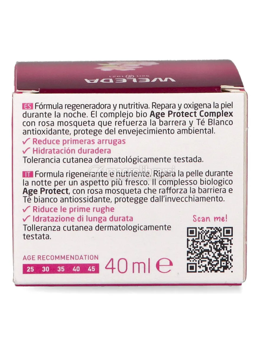 Crema Notte Levigante - Rosa Mosqueta e Té Bianco