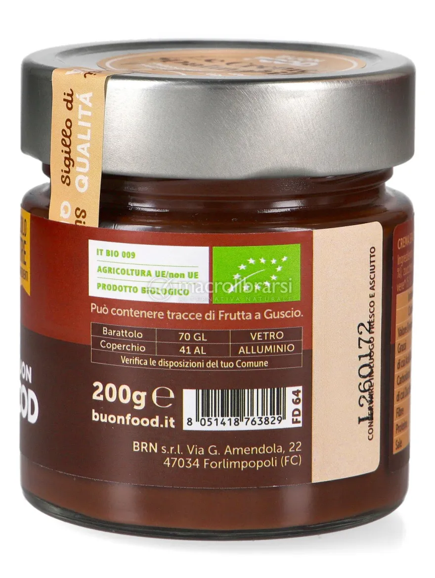 Crema Spalmabile Nocciole e Cacao Bio