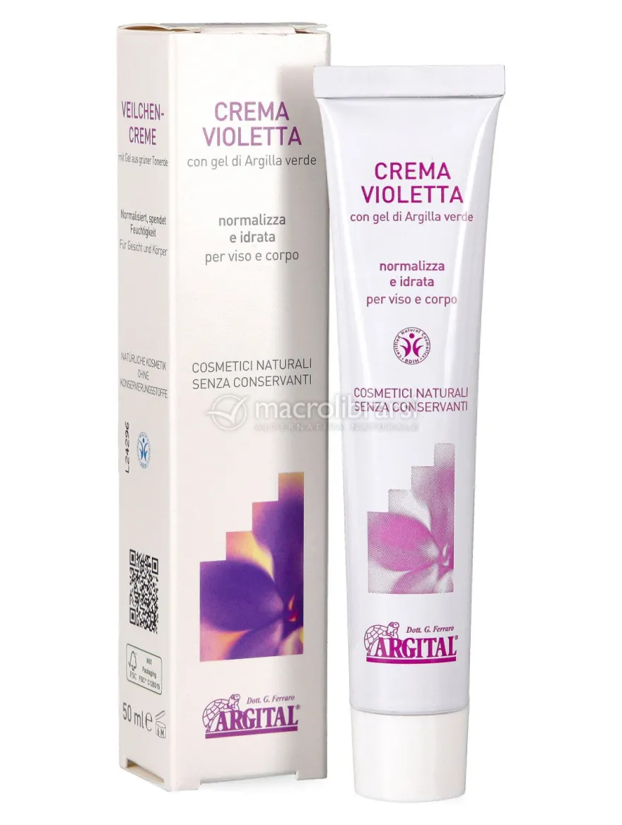 Crema Violetta con Gel di Argilla Verde