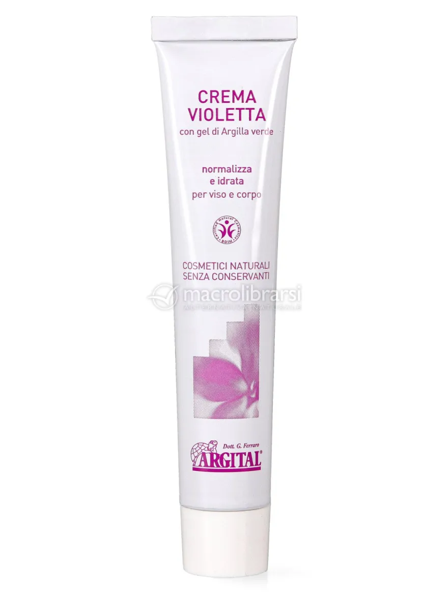 Crema Violetta con Gel di Argilla Verde