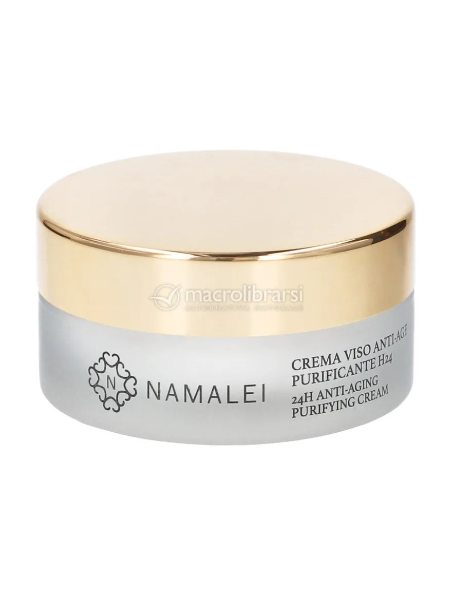 Crema Viso Anti-Age Purificante h24 - Rabarbaro Cinese e Viola del Pensiero