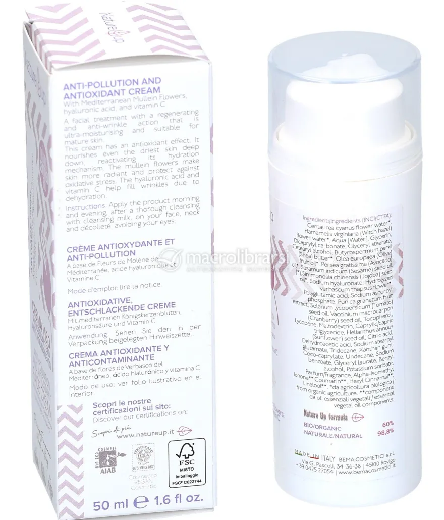 Crema Viso Antiossidante e Anti Inquinamento