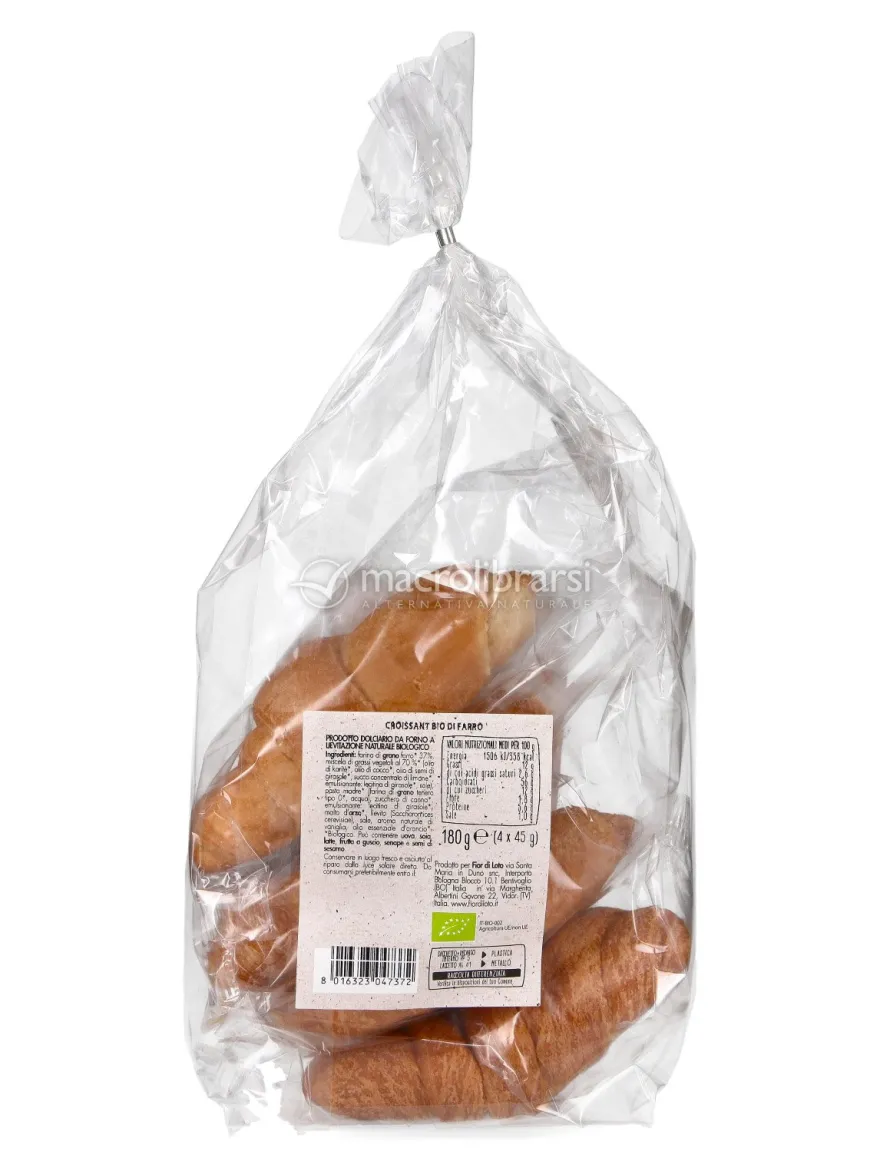 Croissant Vegan di Farro Bio