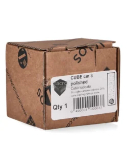 Cubo di Shungite lucida - Base 3 cm