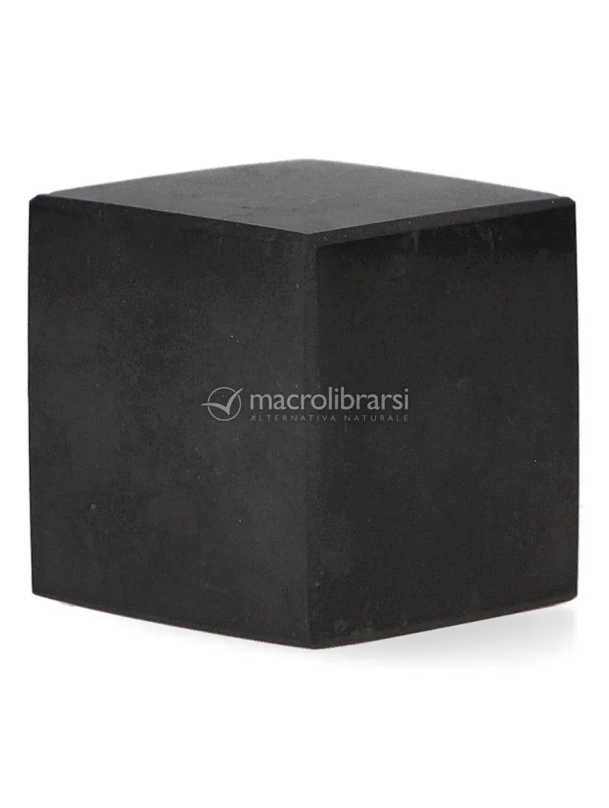 Cubo di Shungite lucida - Base 3 cm