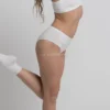 Culotte Vita Bassa in Seta Vegetale e Fibra di Ricino - Nera