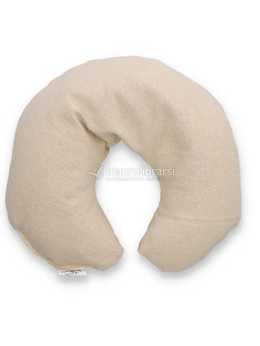 Cuscino Cervicale per Adulti in Pula di Miglio - Colore Verde Muschio