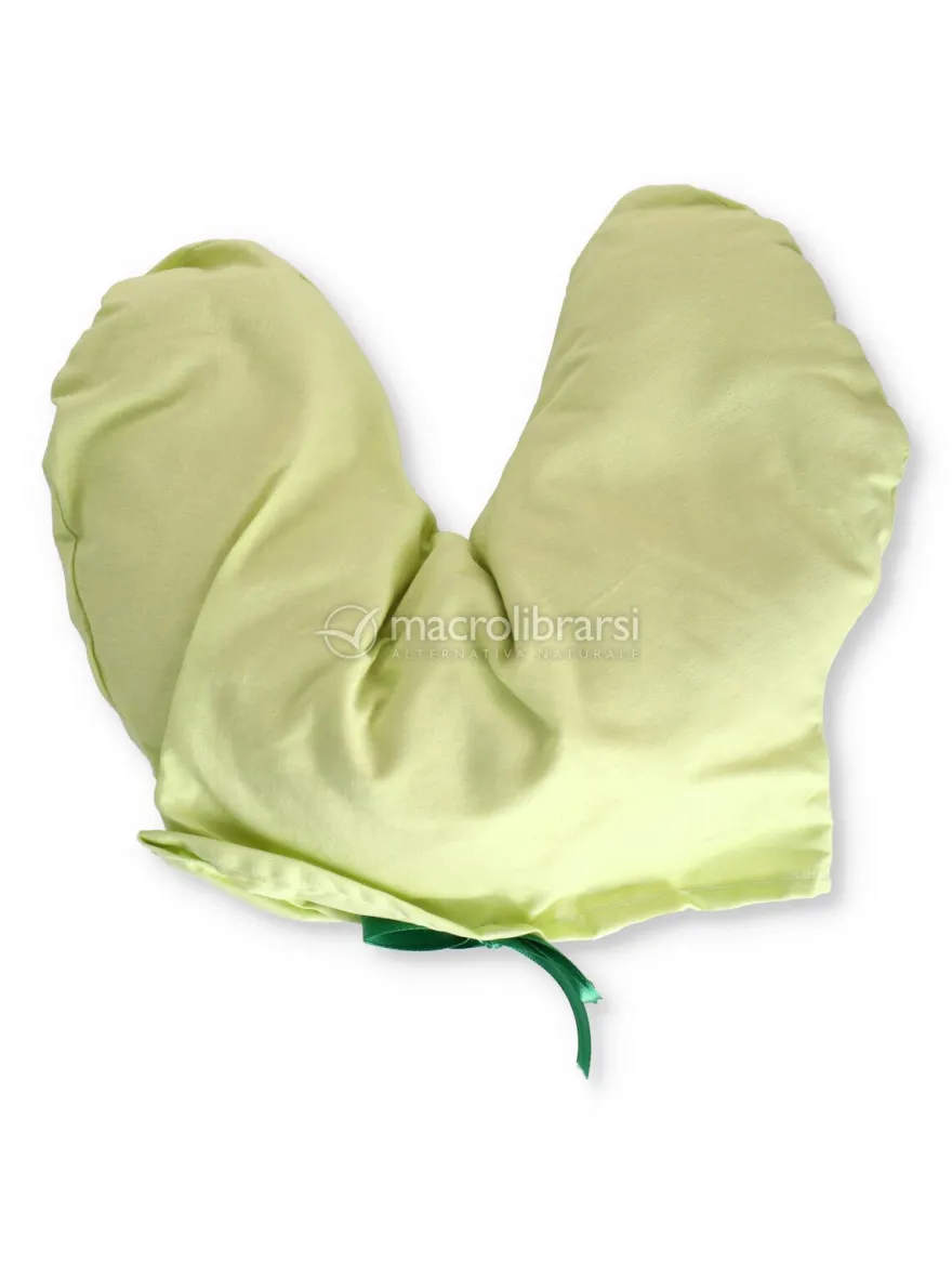Cuscino Cervicale per Adulti in Pula di Miglio - Colore Verde Muschio