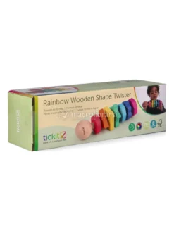 Dadi Arcobaleno in Legno da Avvitare