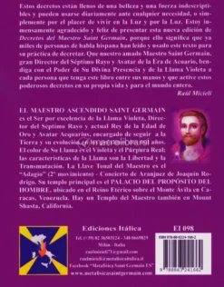 Decretos del Maestro Saint Germain