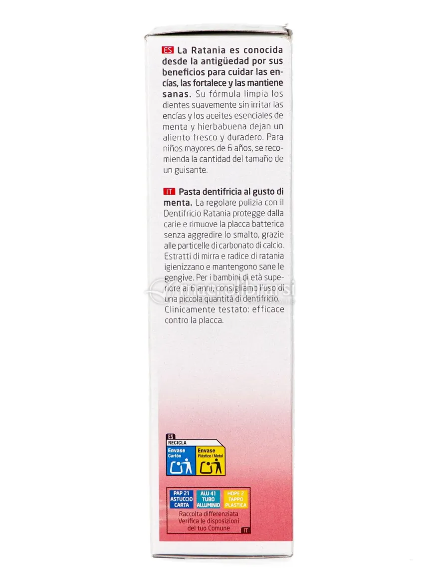 Dentifricio alla Ratania