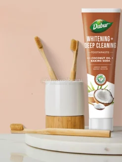 Dentifricio Ayurvedico Sbiancante con Olio di Cocco e Bicarbonato di Sodio