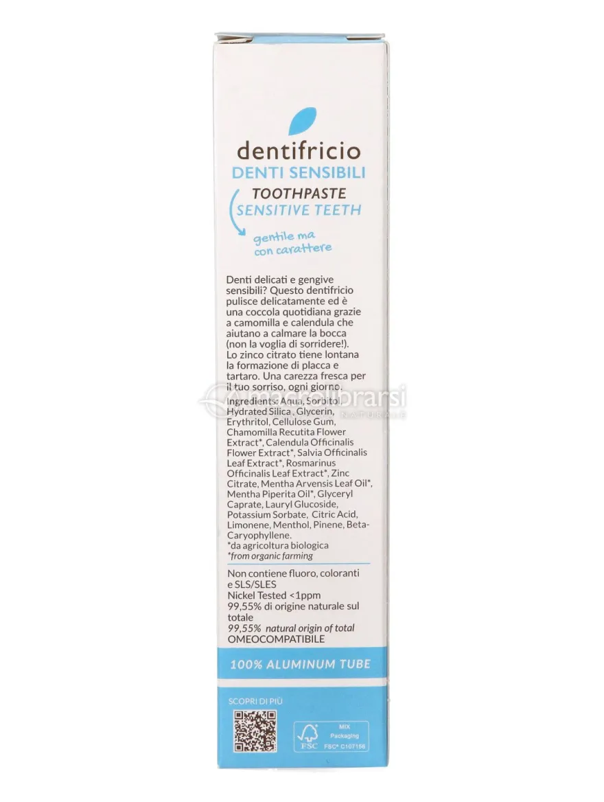 Dentifricio Denti Sensibili alla Menta Bio